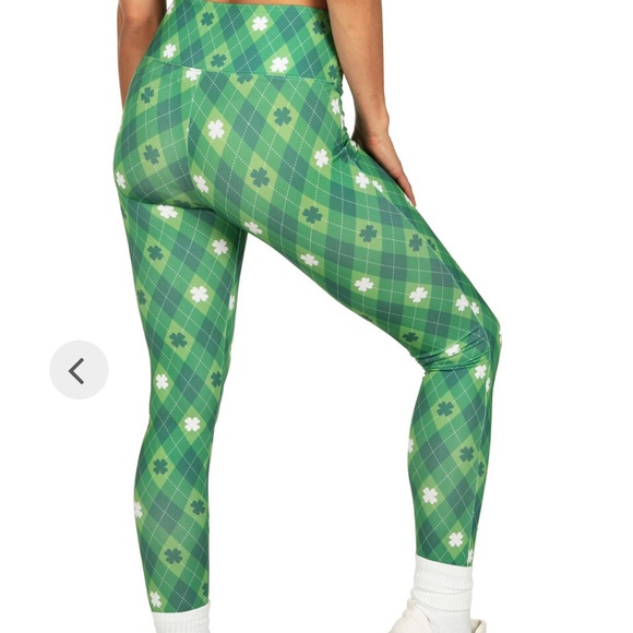 Tipsy Eleves clover St. Patrick's Leggings XL - Picture 2 of 4